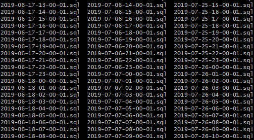 mysql database backup
