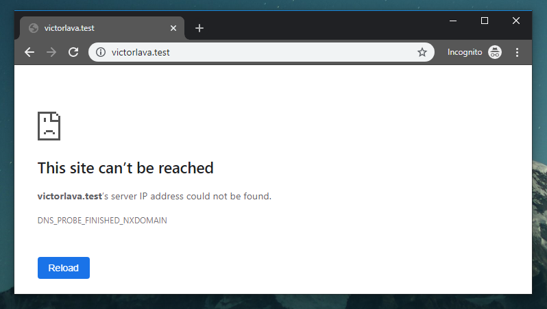 Laravel Site Can't Be Reached