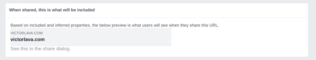Facebook Share Doesnt Work